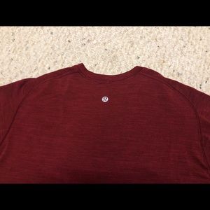 Lululemon Burgundy Short Sleeve T- Shirt Medium